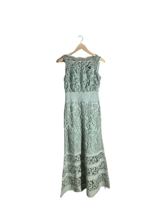 Tadashi Shoji Dresses & Skirts - Tadashi Shoji Ariana Gown Womens 4 Petite Floral Lace Formal Wedding Guest Jade